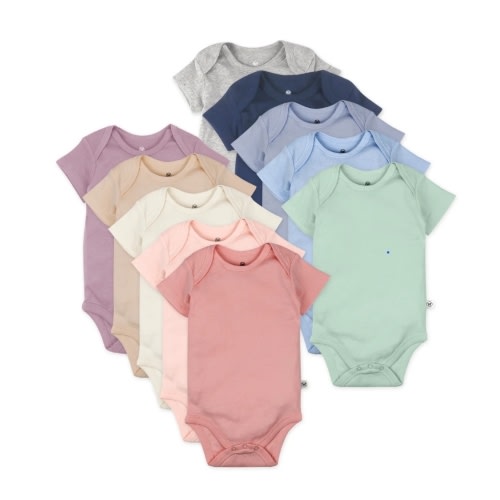 10-Pack Organic Cotton Short Sleeve Bodysuits | Honest Baby Clothing