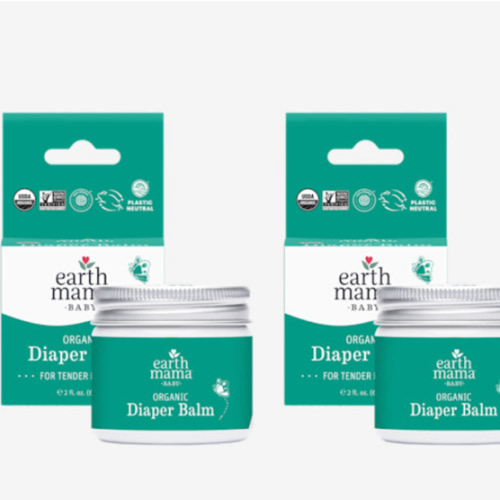 Earth Mama Organic Diaper Balm 2-Ounce | Diaper Cream for Baby | EWG Verified, Petroleum & Artificial Fragrance-Free with Calendula for Sensitive Skin (2-Pack)