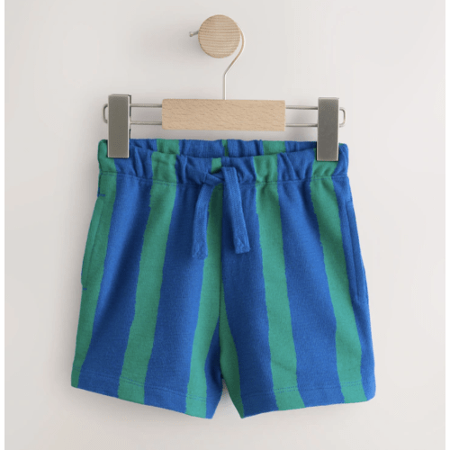 Blue/Green Stripe Textured Shorts (3mths-7yrs)