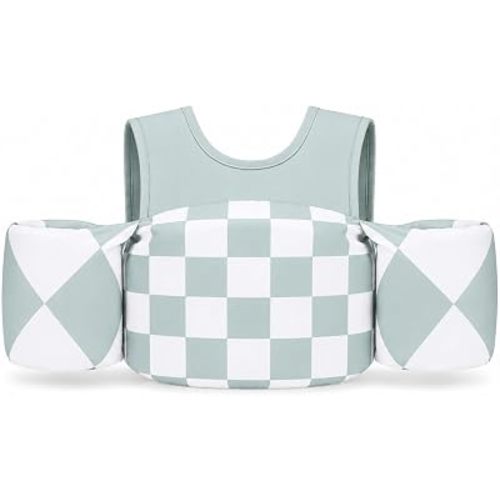 KIDSco Swim Vest for Kids 30-50 lbs. A Puddle Jumper Swimming Float Aid with Shoulder Straps and Arm Water Wings. for Boys and Girls Aged 2-6