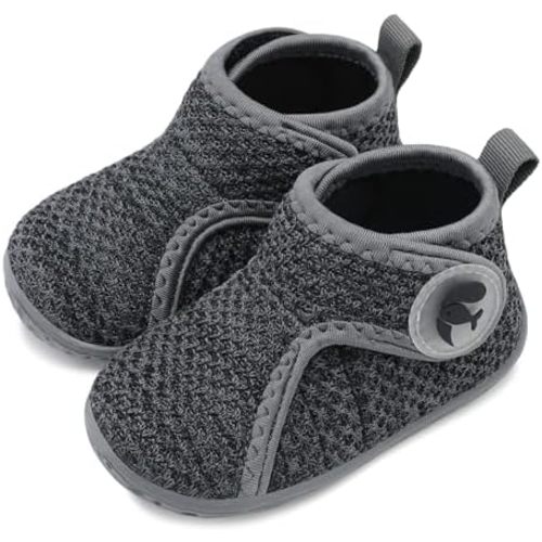 FEETCITY Lightweight Baby Sock Shoes Baby Walking Shoes Boys Girls Infant High-Top Shoe 12-18 Months