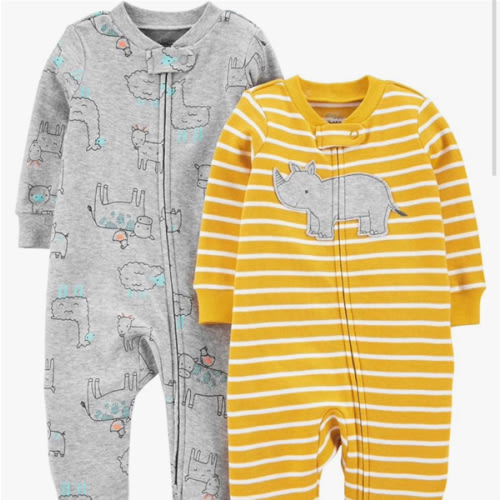 Simple Joys by Carter's Baby Boys' 2-Pack Cotton Sleep and Play