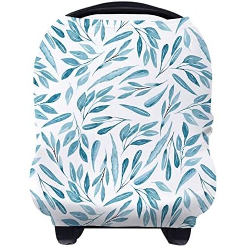 Nursing Cover Breastfeeding Scarf - Baby Car Seat Covers, Infant Stroller Cover for Girls and Boys by Yoofoss (Leaves)