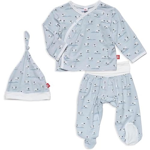 Magnetic Me Modal Newborn Take Home Kimono Set | Silky Soft Modal Fabric