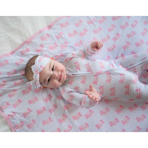 Sally-Mander Axolotl Modal Convertible Zip Sleeper | Baby & Toddler Footie Romper Pajamas – Luna Bamboo Studio