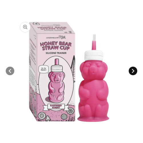 Honey Bear Straw Cup | Silicone Training Cup | Legendairy Milk