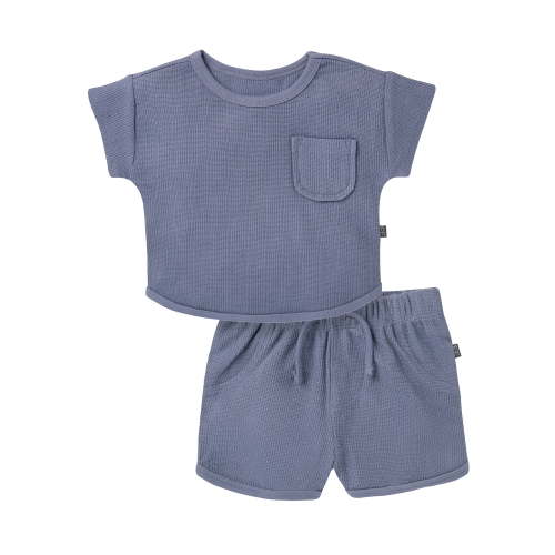 Modern Moments by Gerber Baby Boy Binding Shirt and Short Outfit Set, 2-Piece, Sizes 0/3 Months - 24 Months