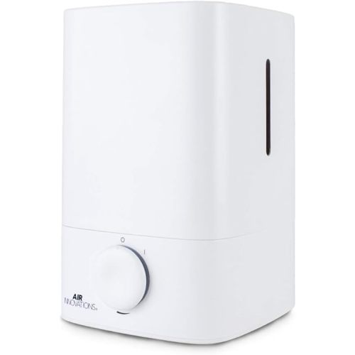 Air Innovations Humidifiers for Bedroom Convenient Oversized 4.5L Tank Runs for 70 Hours for Large Room up to 400 Sq Ft Top Fill Cool Mist Humidifier Ideal for Baby Room and Plants MH-419, White, 1.2
