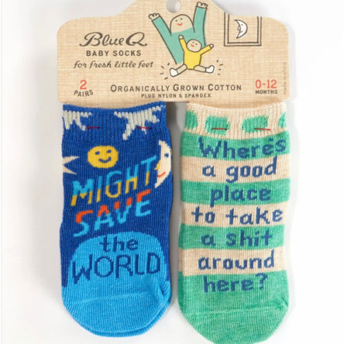 Might Save The World/ Where's A Good Place To Take A Shit Around Here? Baby Socks