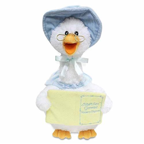 Cuddle Barn - Mother Goose Animated Stuffed Animal, Talking, Story-Telling Plush Toy for Kids, 14"