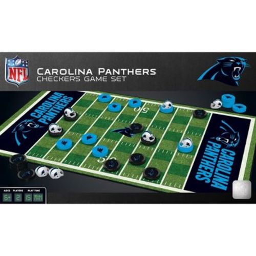 MasterPieces Officially licensed NFL Carolina Panthers Checkers Board Game for Families and Kids ages 6 and Up