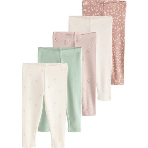 Kids' Assorted 5-Pack Rib Leggings