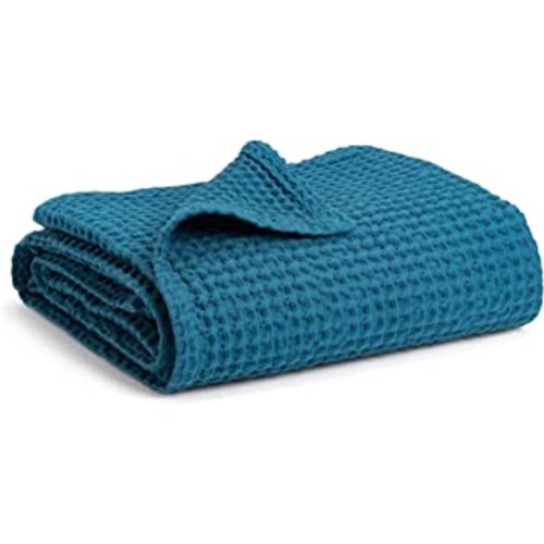 Simka Rose Waffle Baby Blanket - Soft Breathable Cotton Swaddle for Nursery, Stroller & Crib - Receiving Blanket for Boys & Girls, Gender Neutral Toddler