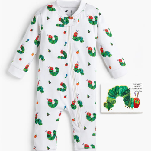 Eric Carle hungry caterpillar Baby Pajamas Storytime Bundle- Organic Baby Clothes - Monica + Andy