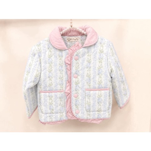 Blue Blooms Quilted Jacket PRE•ORDER – thechippycottage