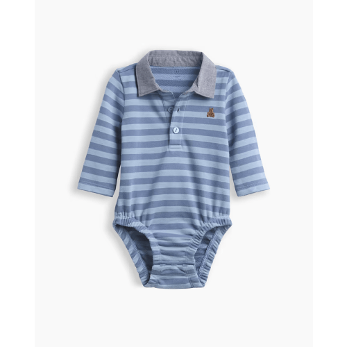 Baby VintageSoft Rugby Polo Bodysuit