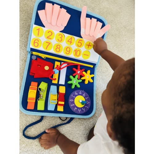 Montessori Busy Board for Toddlers | TibaToes™ Official