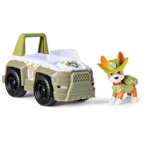 PAW Patrol Jungle Vehicle with Collectible Tracker Figure, Sustainably Minded Toys for Kids Ages 3+