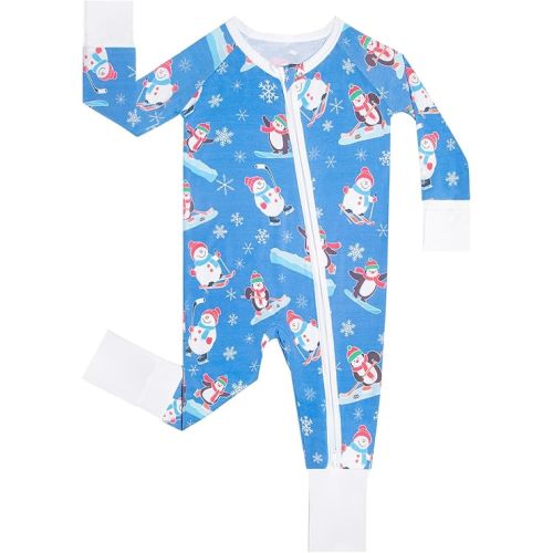 GUISBY Baby Boys' Pajamas Sleep N Play, Baby Clothes, Long Sleeve, Footless,Newborn-2T