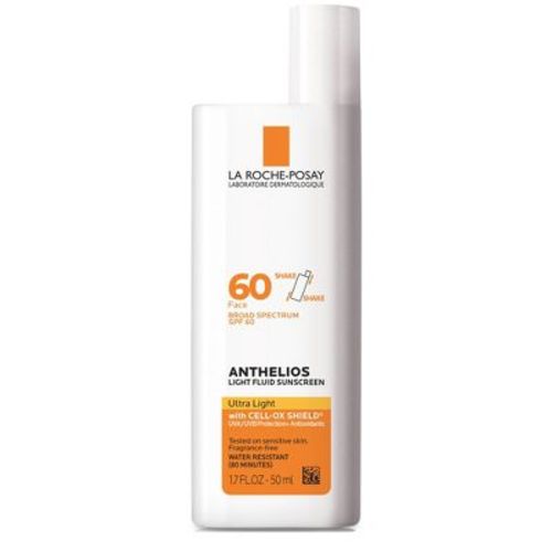 La Roche Posay Anthelios Ultra-Light Fluid Face Sunscreen Lotion Oxybenzone-Free - SPF 60 - Travel Size - 1.7 fl oz