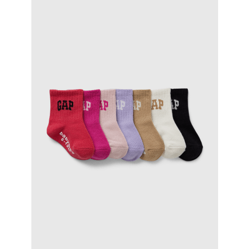babyGap Logo Crew Socks (7-Pack)
