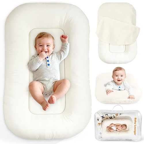 Baby Lounger & Snuggle Nest for Newborn 0-24 Months