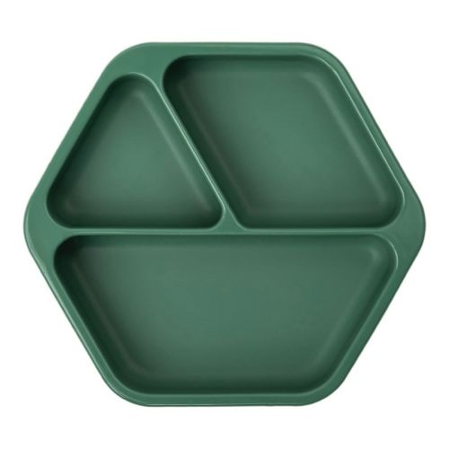 Tiny Twinkle Silicone Suction Divided Plate Baby/Toddler Dish for Independent Eating