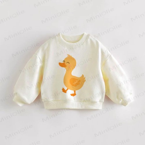 Baby Duck Print Toddler Sweatshirt