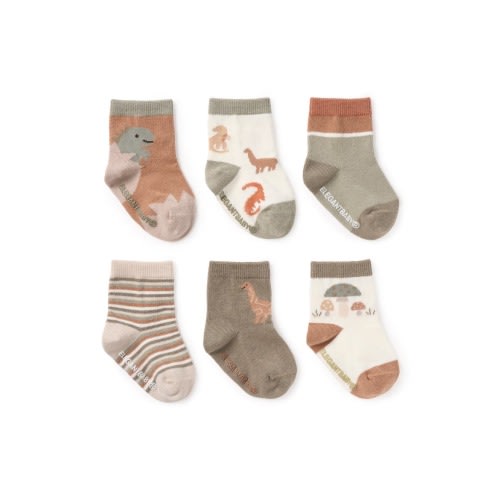 Assorted 6-Pack Dino Socks Gift Box