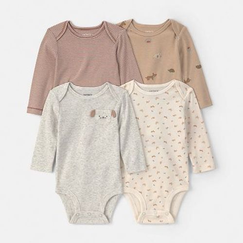Baby Boy Carter's 4-Pack Long Sleeve Bodysuits
