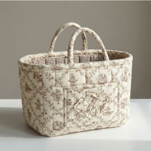 Large Floral Car Basket