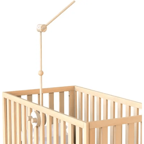 Baby Crib Mobile Arm – Wooden Mobile Holder for Crib (Beech Wood), Baby Mobile Hanger & Mobile Arm for Crib, Strong Anti-Slip Nursery Mobile Décor & Infant Gift Accessories