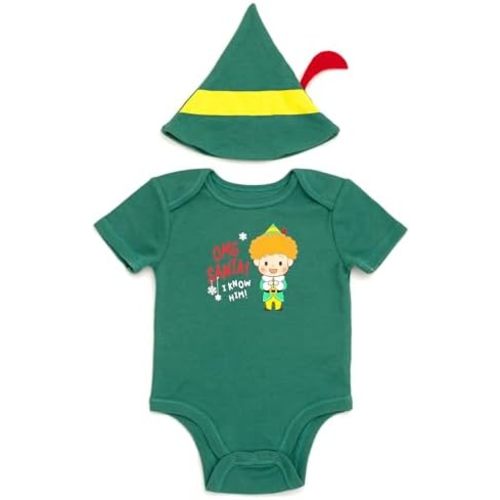 Elf Baby Cosplay Bodysuit and Hat Set Newborn to Infant Sizes (Newborn - 24 Months)