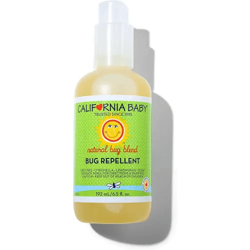 California Baby Natural Bug Spray | DEET Free Mosquito Repellent | Baby + Kids Bug Spray | Citronella Spray | Great Smell | 192 mL / 6.5 oz.