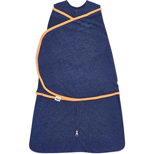 Amazon.com: HALO Baby Sleepsack Swaddle Wearable Blanket, 3-Way Adjustable Infant Sleepsack, TOG 1.5, Ideal Temp, Navy/Orange, Small, 3-6 Months, 12-18 Pounds : Baby