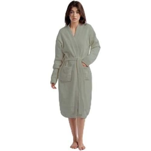 WESHIONGOO Women’s Robe Luxury Knit Bathrobe for Women Ultra-Soft Plush Fleece Robe, Cozy Spa-Like Longwear (One Size)