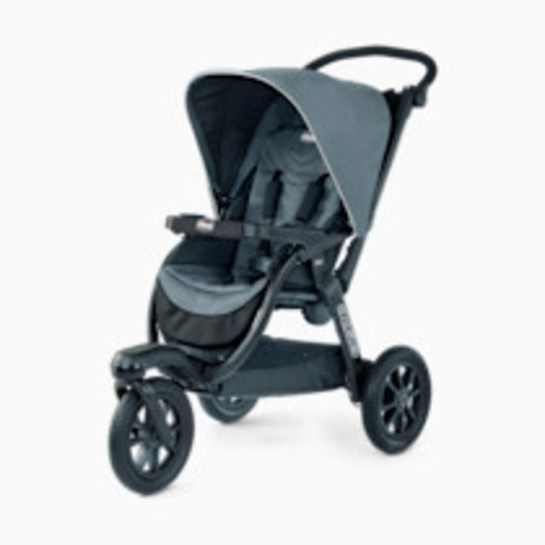 Chicco Activ3 Jogging Stroller, All-Terrain Stroller, Compatible with Chicco Infant Car Seats (not Included), Baby Travel Gear | Eclipse/Grey
