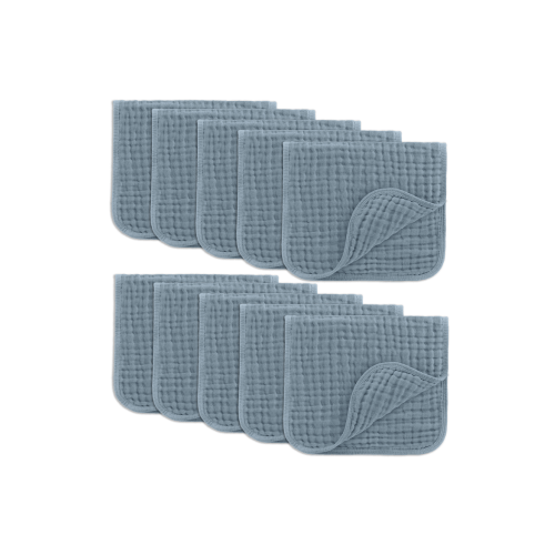 Muslin Burp Cloths - Pack of 10