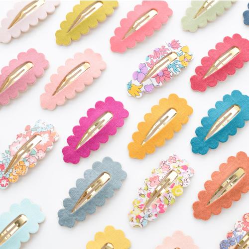 Liberty and Linen Clips Bundle | Pack of 5 Scallop Hair Clips |Toddler Hair Clips | Baby Hair Clips