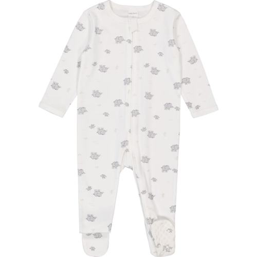 Off White Baby Cotton 2-Way Zip Romper | Best&Less™ Online