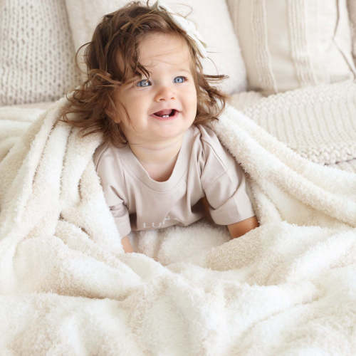 CuddleLane™ Luxe Blankets | Toffee Check