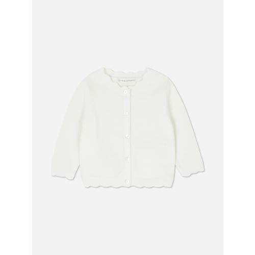 Scallop Trim Cardigan