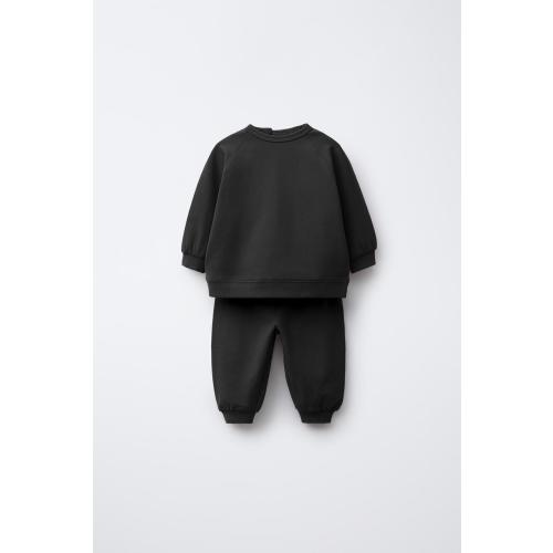 SWEATSHIRT AND JOGGER PANTS SET - Black | ZARA United States