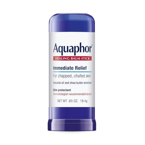 Aquaphor Healing Balm Stick, Skin Protectant, 0.65 OZ | Body Balm Protectant with Avocado Oil and Shea Butter for Chapped or Chafed Skin, Paraben and Fragrance Free