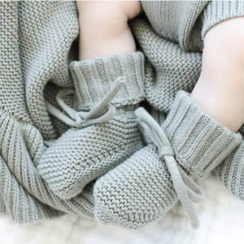 Knit Baby Booties