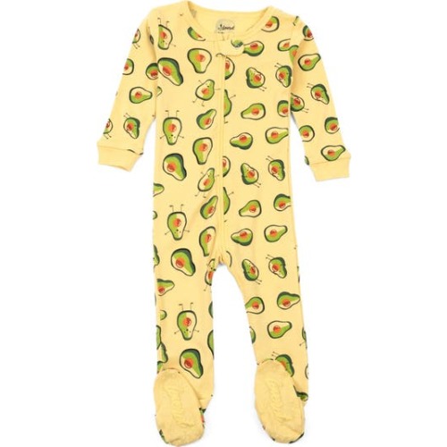 Footed Cotton Matching Family Pajamas, Nature & Water Prints, 3-6M
