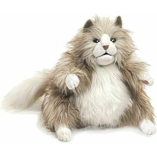 Folkmanis Puppets 2566 Fluffy Cat Hand Puppet