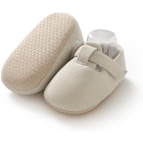 Baby Booties Newborn Baby Shoes Infant Warm Slippers Non-Skid Warm Corduroy Ankle Boots for Boy Girl Shower Gifts