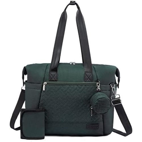 LOVEVOOK Diaper Bag Tote, Large Baby Diaper Bag Waterproof Travel Diaper Tote with Changing Pad