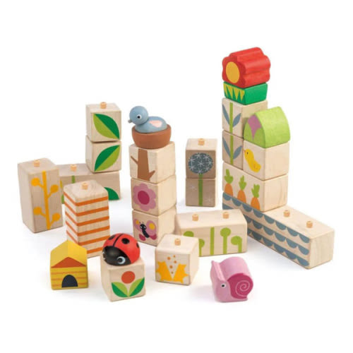 Wooden Garden Block Set